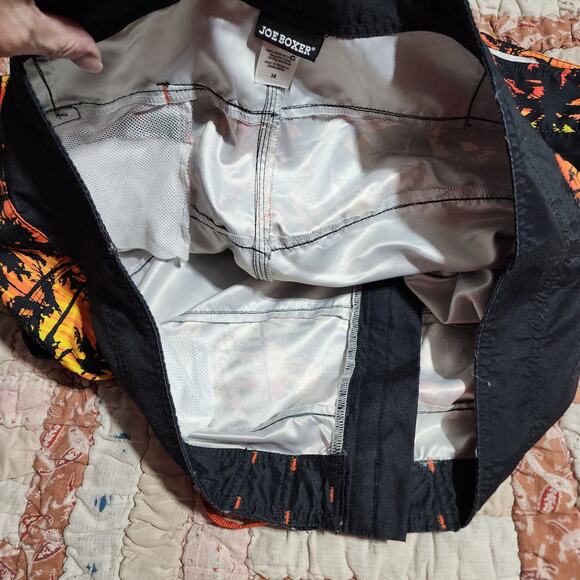 JOE BOXER Mens' Size 38  Waist Swim Suit-Sunset and Palm Trees - Picture 7 of 7